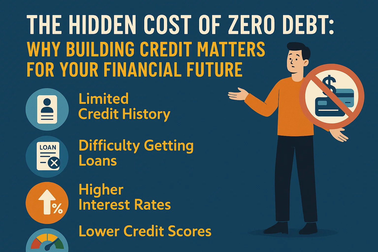 Importance of Building Credit infographic