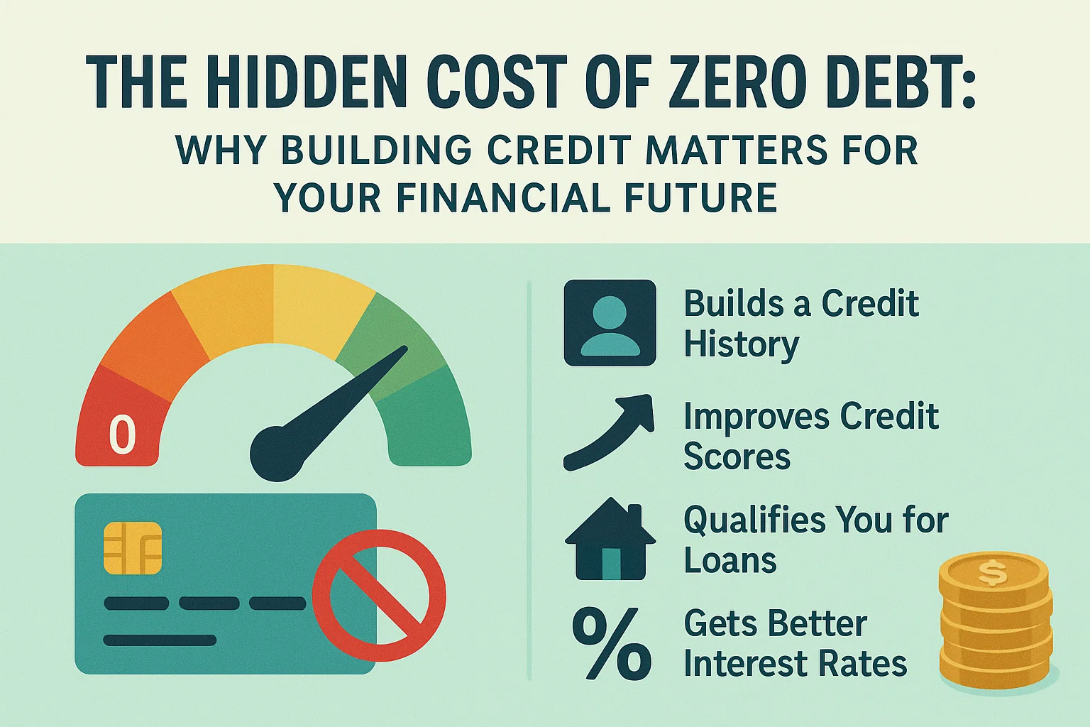 Importance of Building Credit infographic