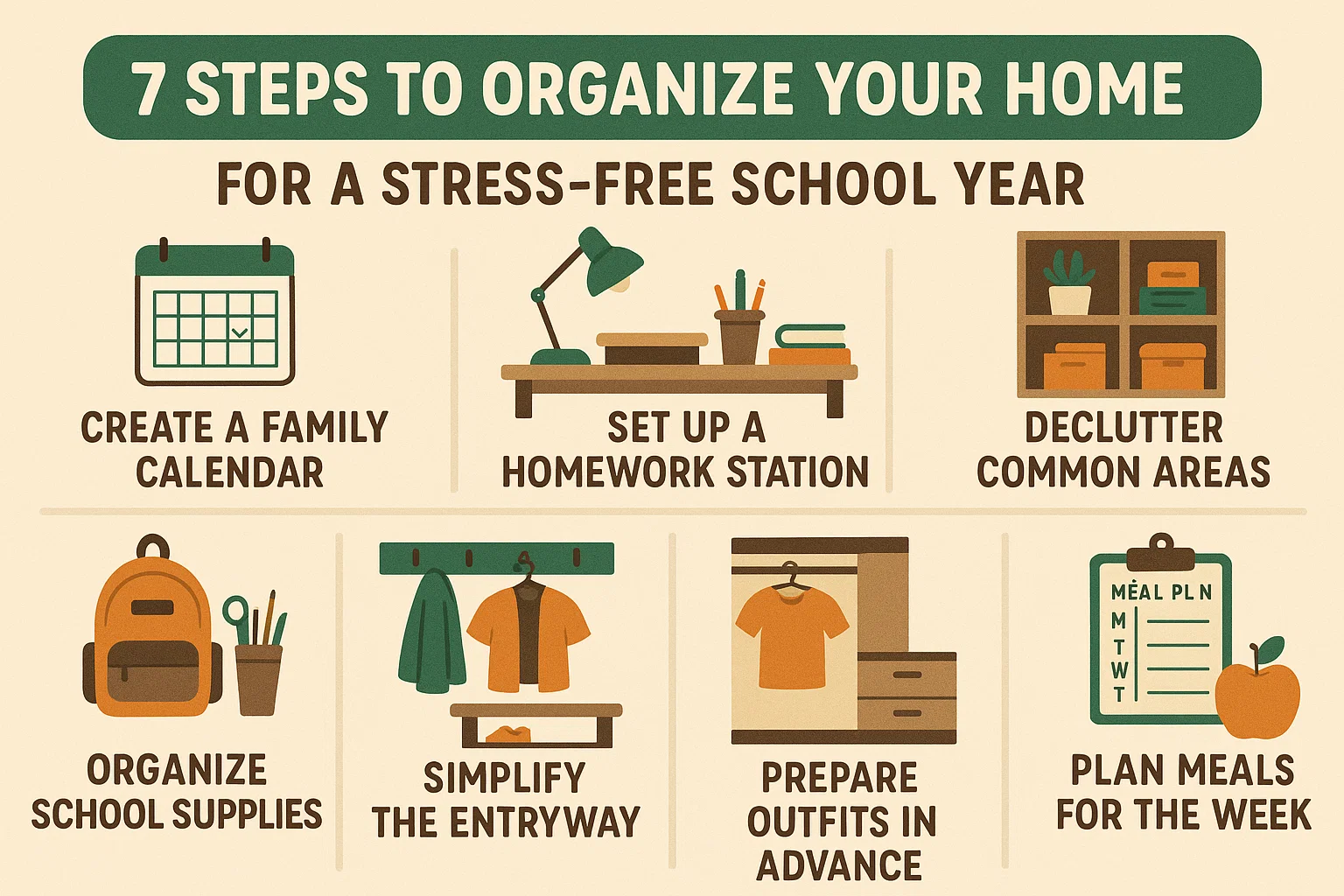 Organize Your Home infographic