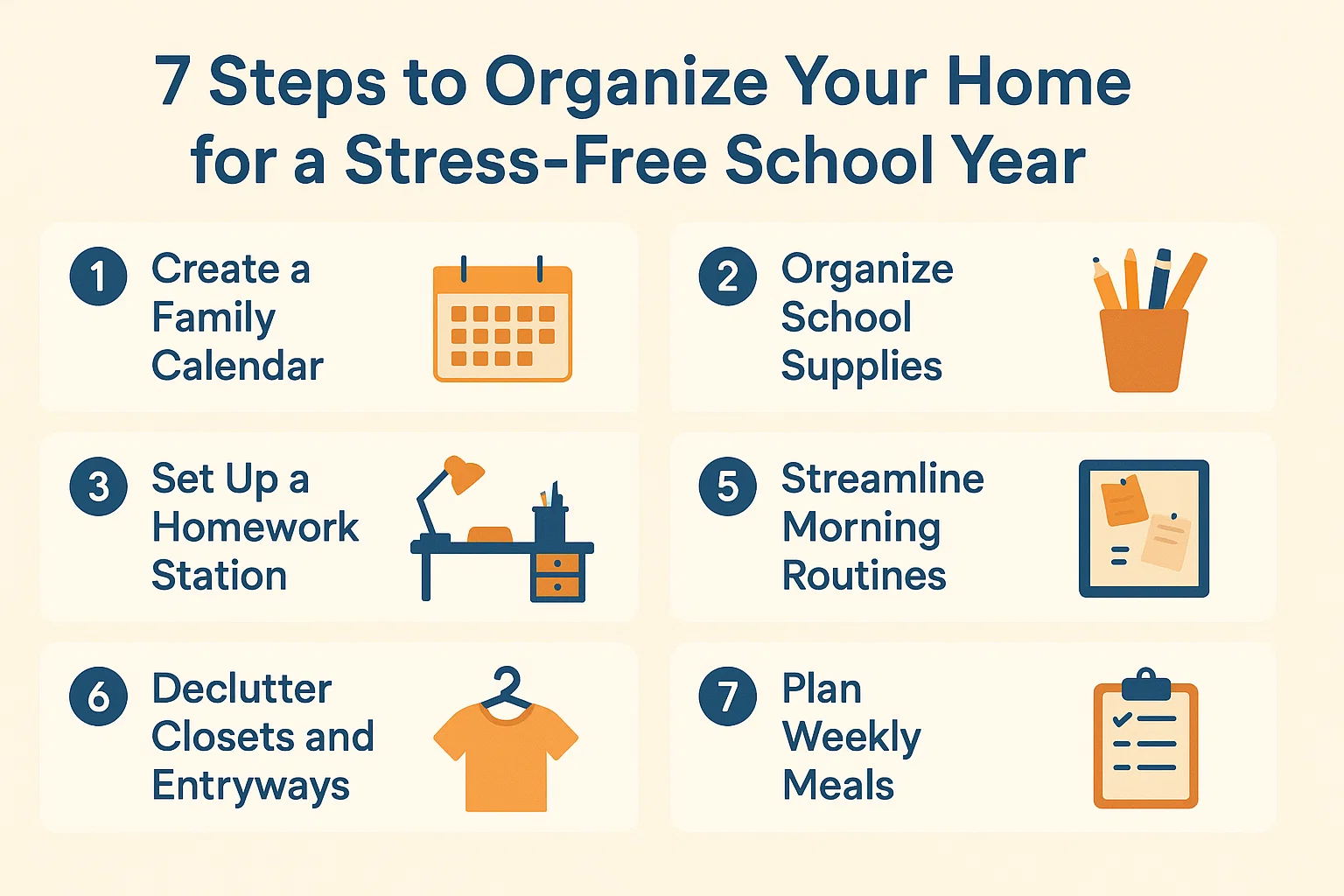 Organize Your Home infographic