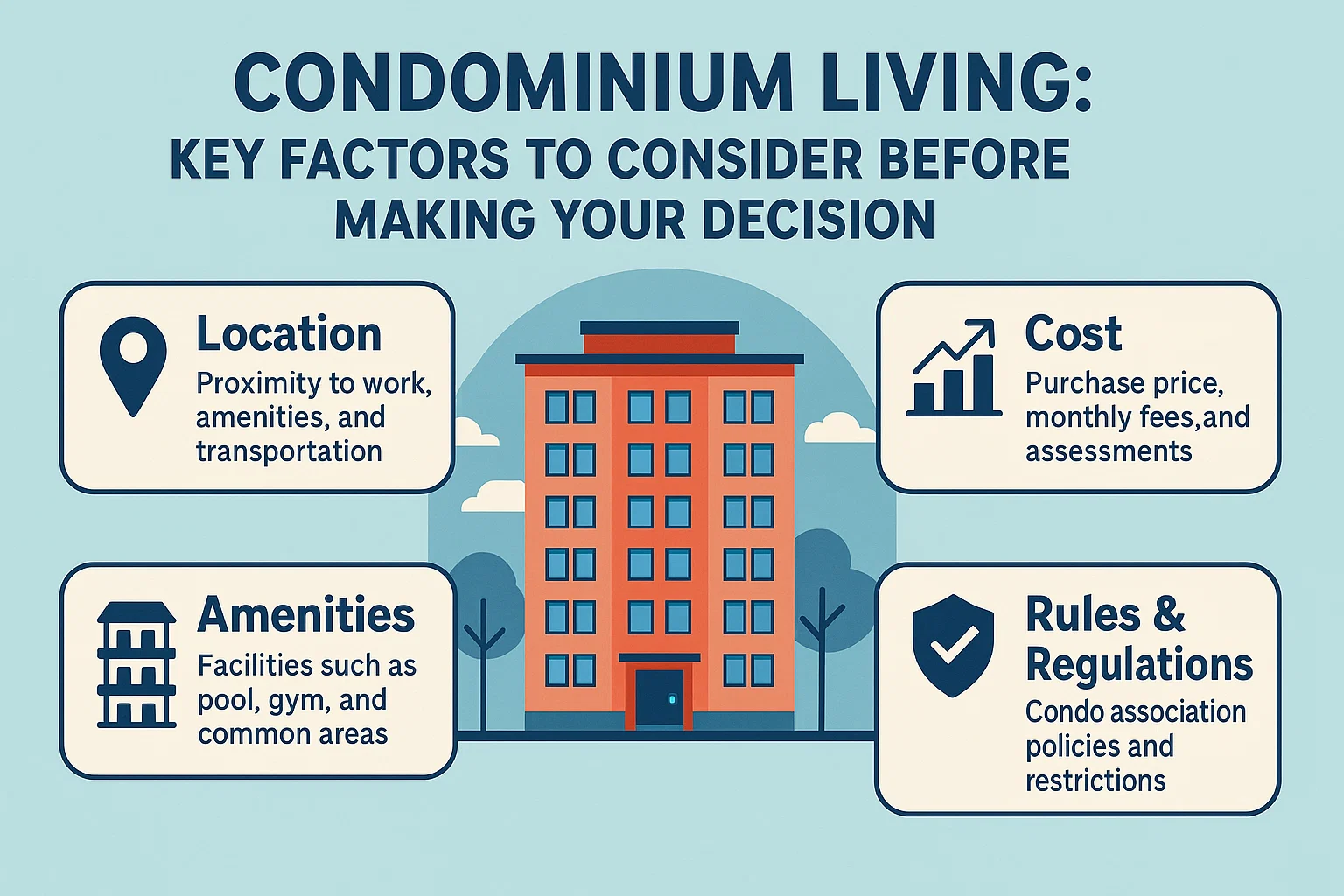 Condo Living Essentials infographic