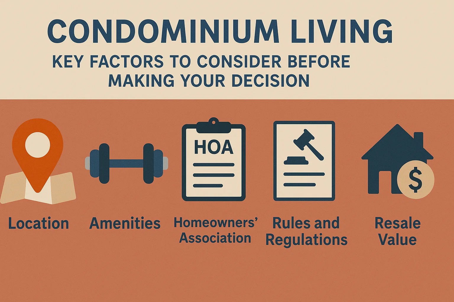 Condo Living Essentials infographic