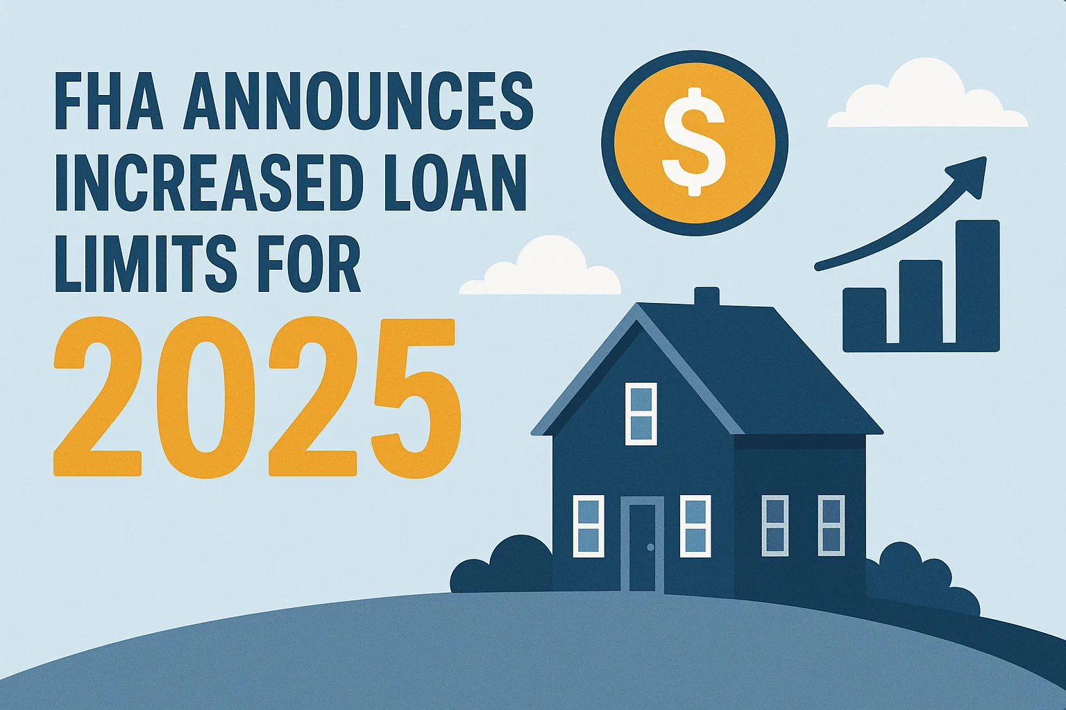 FHA 2025 Loan Limits infographic