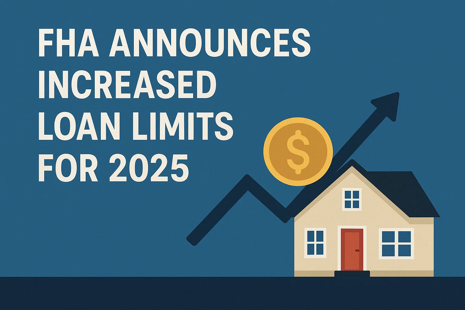 FHA 2025 Loan Limits infographic
