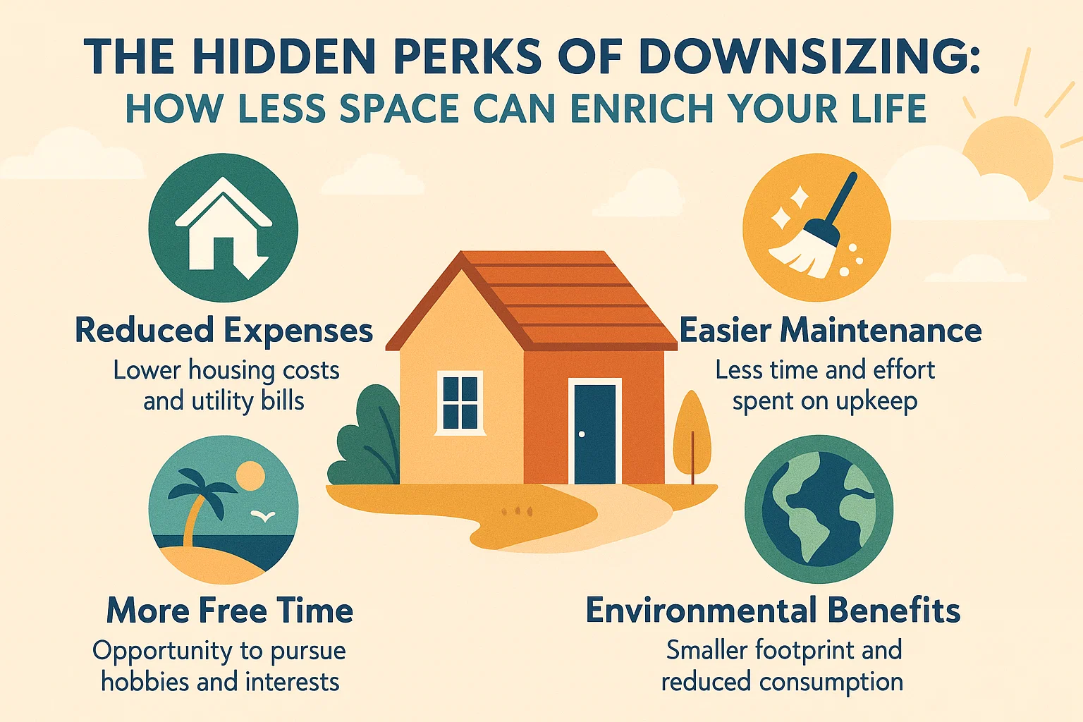 Downsizing Benefits Infographic infographic
