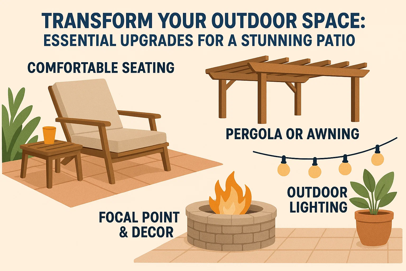 Stunning Patio Upgrades infographic