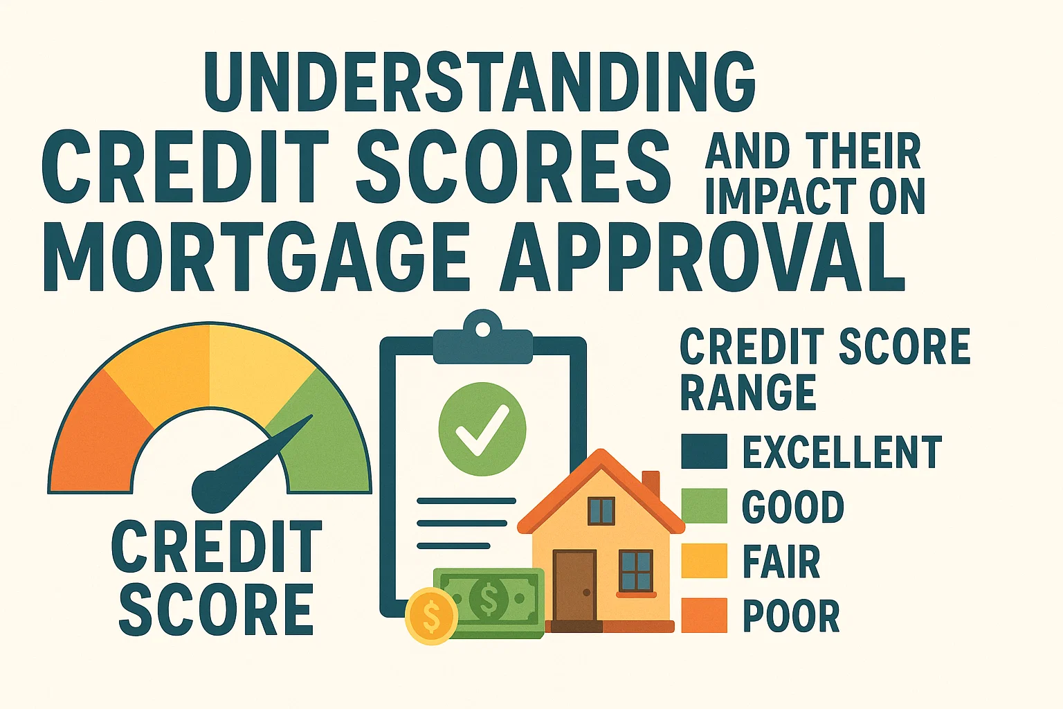 Credit Scores & Mortgages infographic