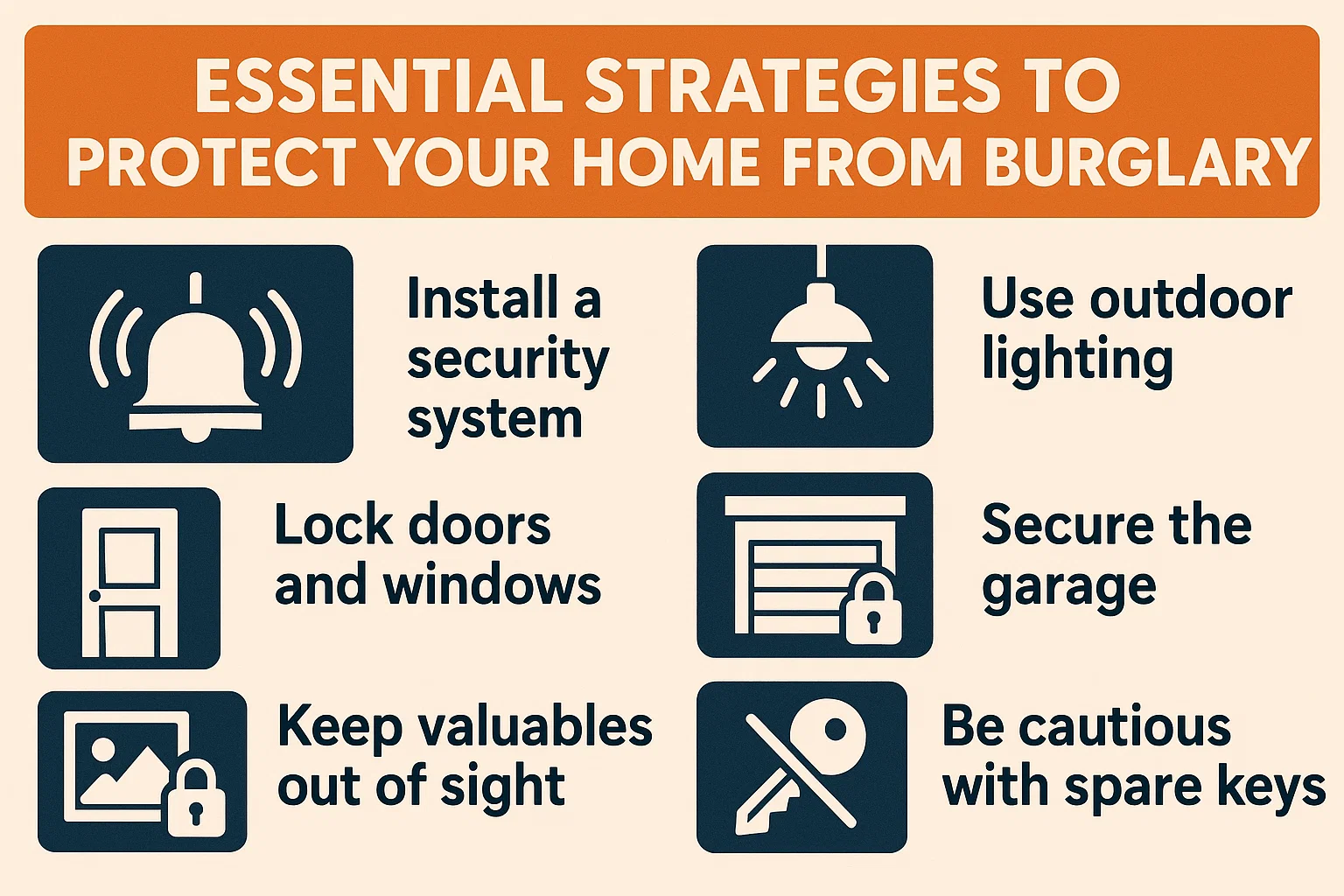 Home Security Strategies infographic