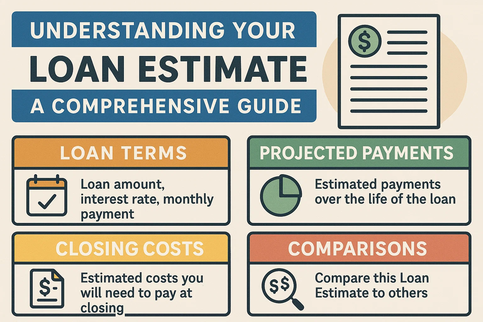 Loan Estimate Guide infographic