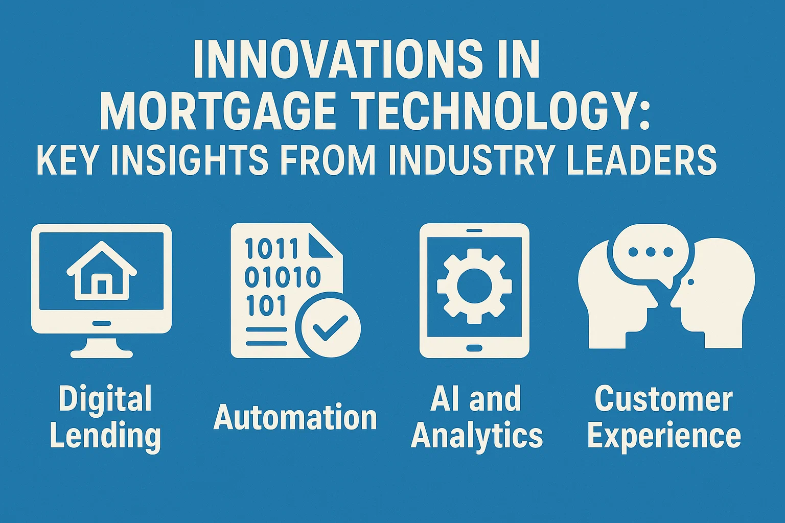 Mortgage Tech Innovations infographic