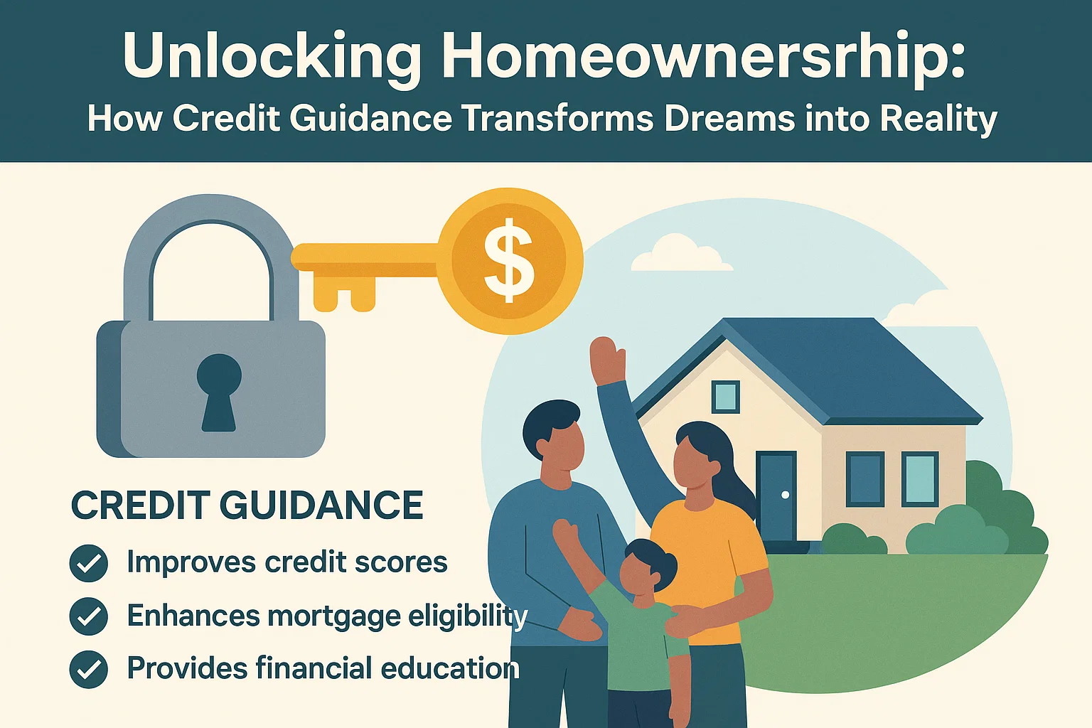 Credit Guidance for Homeownership infographic