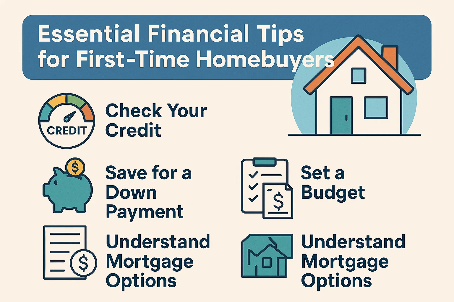 Homebuying Financial Tips infographic
