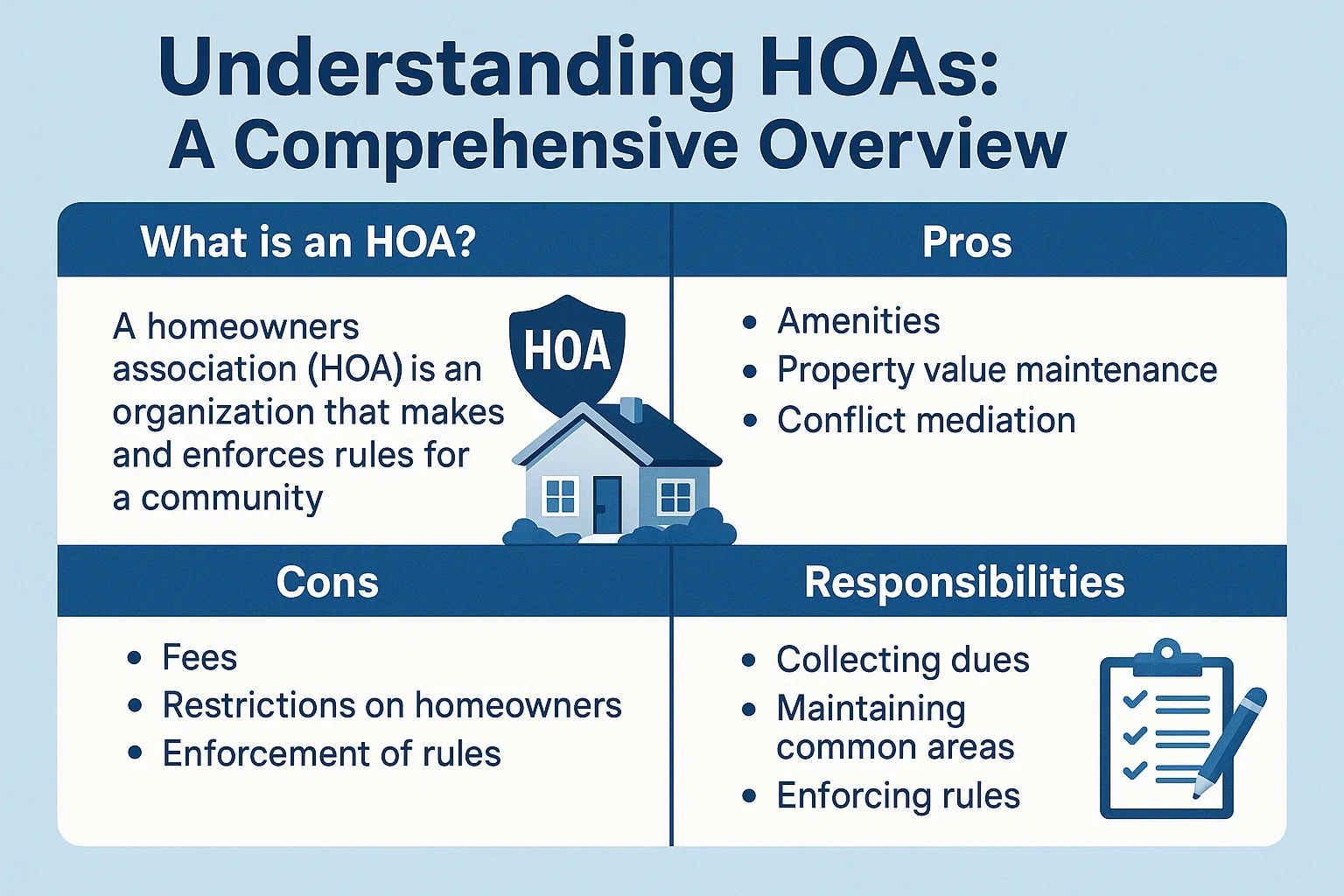 HOA Guide Infographic infographic