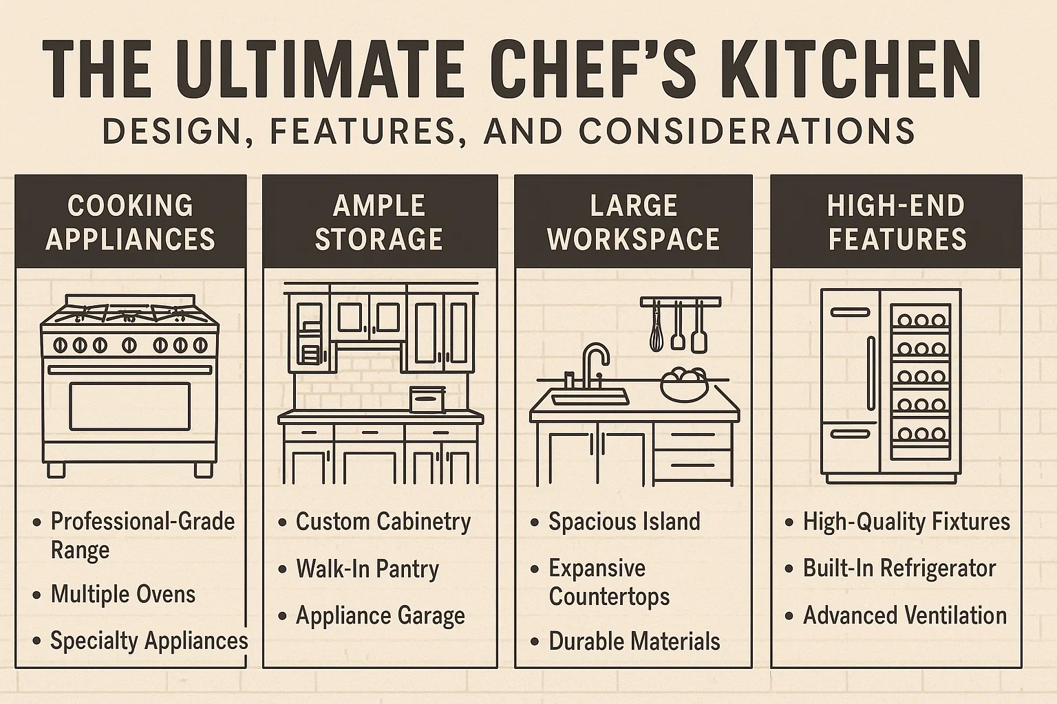 Ultimate Chef's Kitchen Infographic infographic