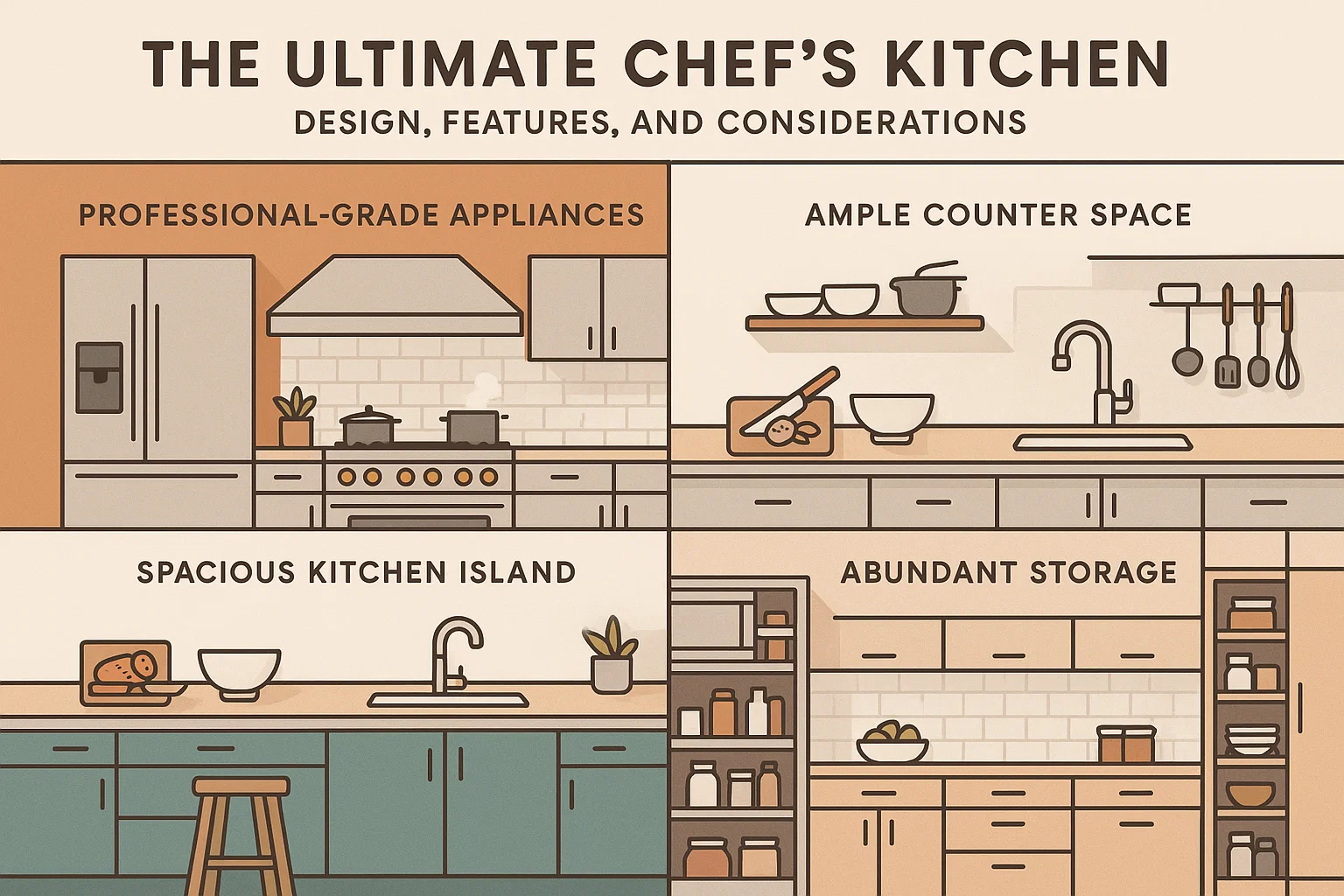 Ultimate Chef's Kitchen Infographic infographic