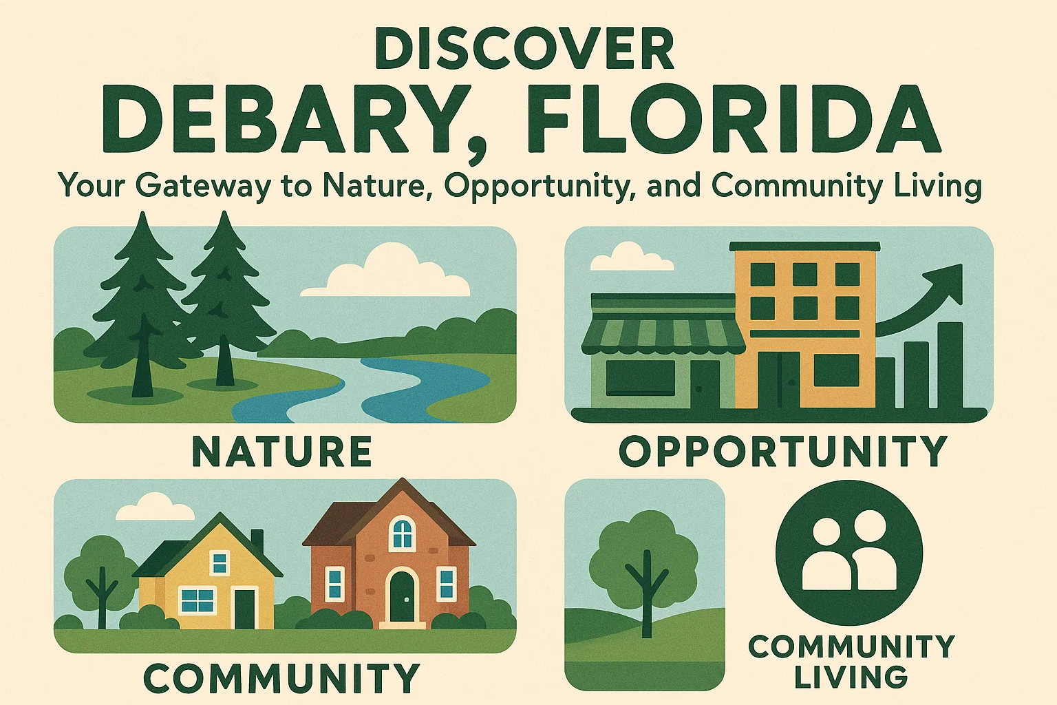 Discover DeBary Florida infographic