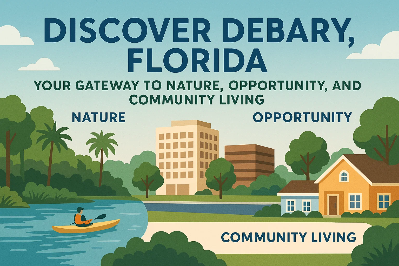Discover DeBary Florida infographic