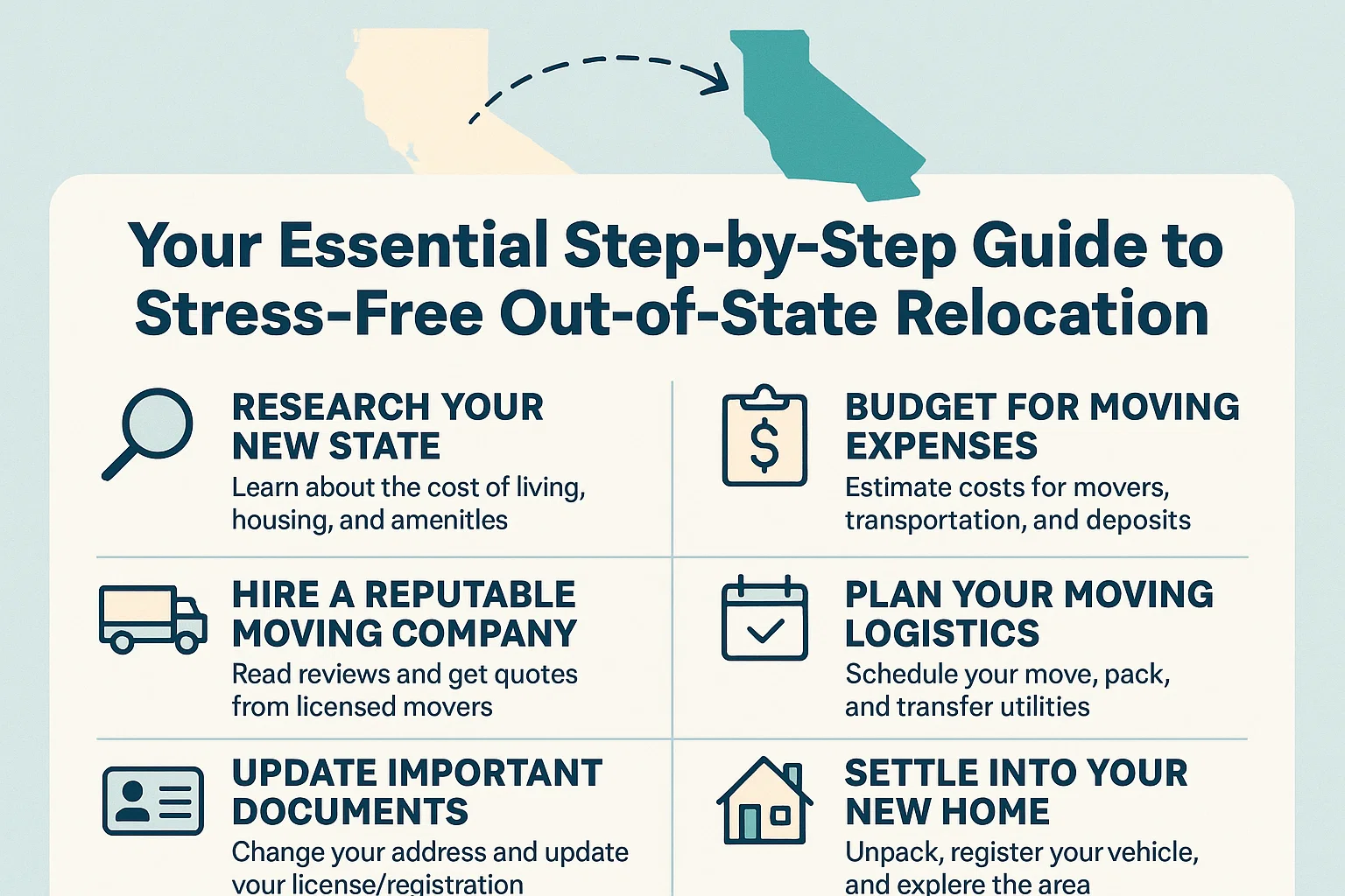 Stress-Free Moving Guide infographic