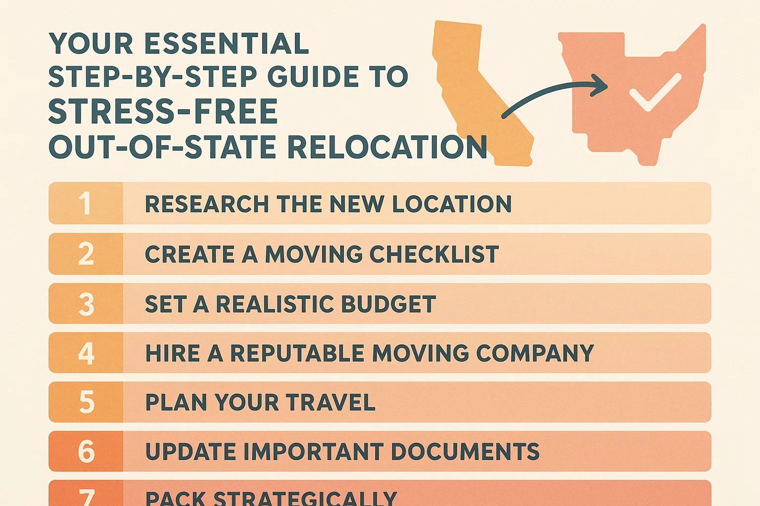 Stress-Free Moving Guide infographic