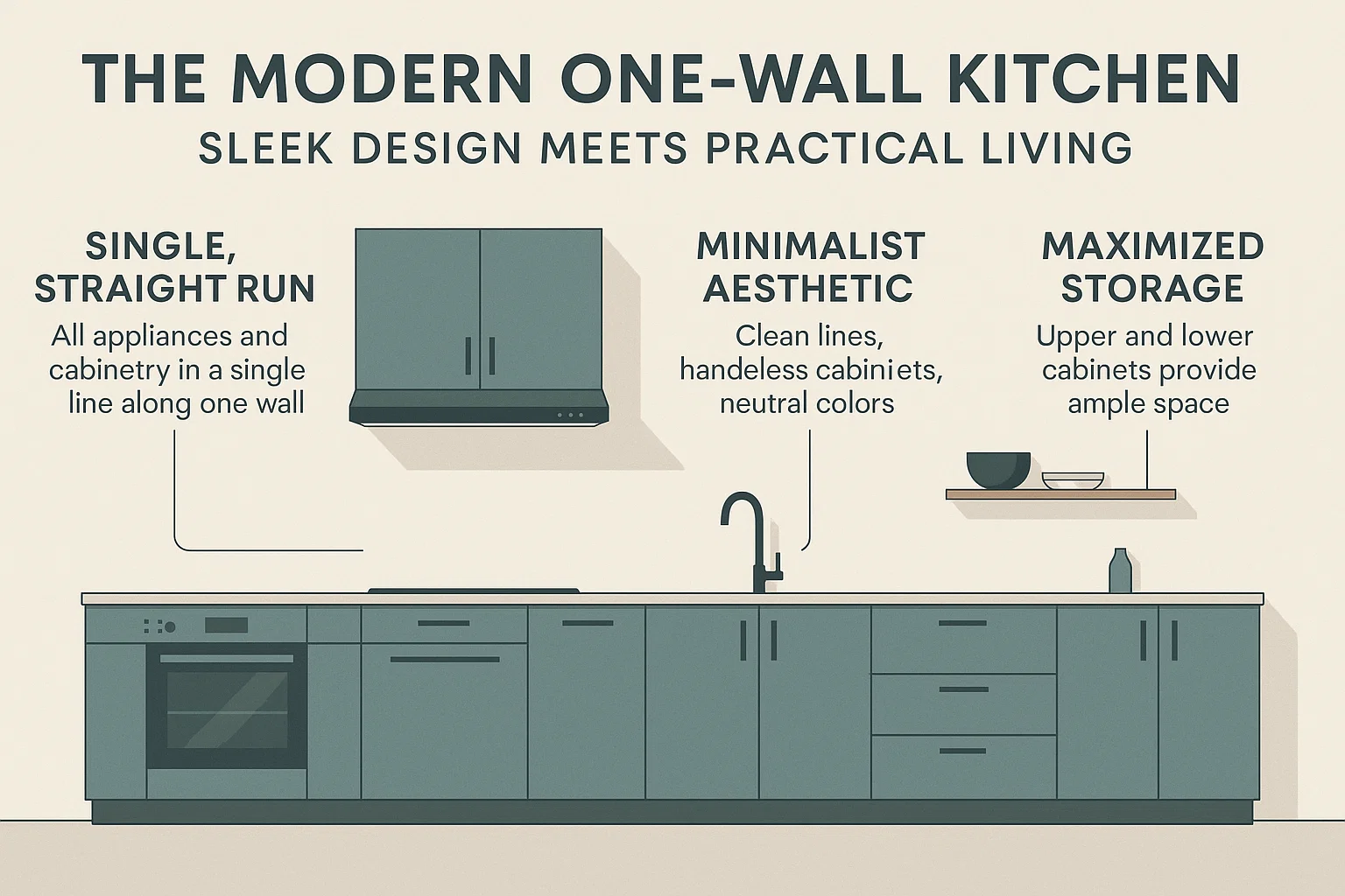 Sleek Kitchen Design infographic