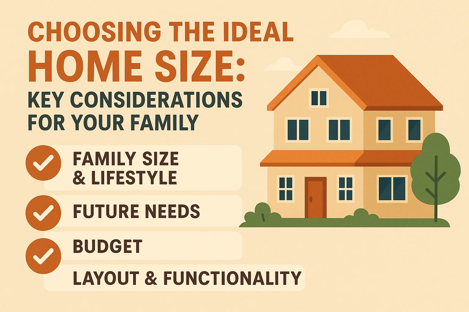 Ideal Home Size infographic