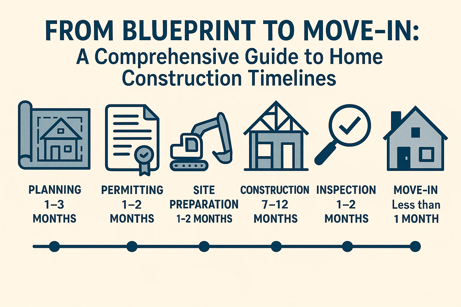 Home Construction Timelines Guide infographic
