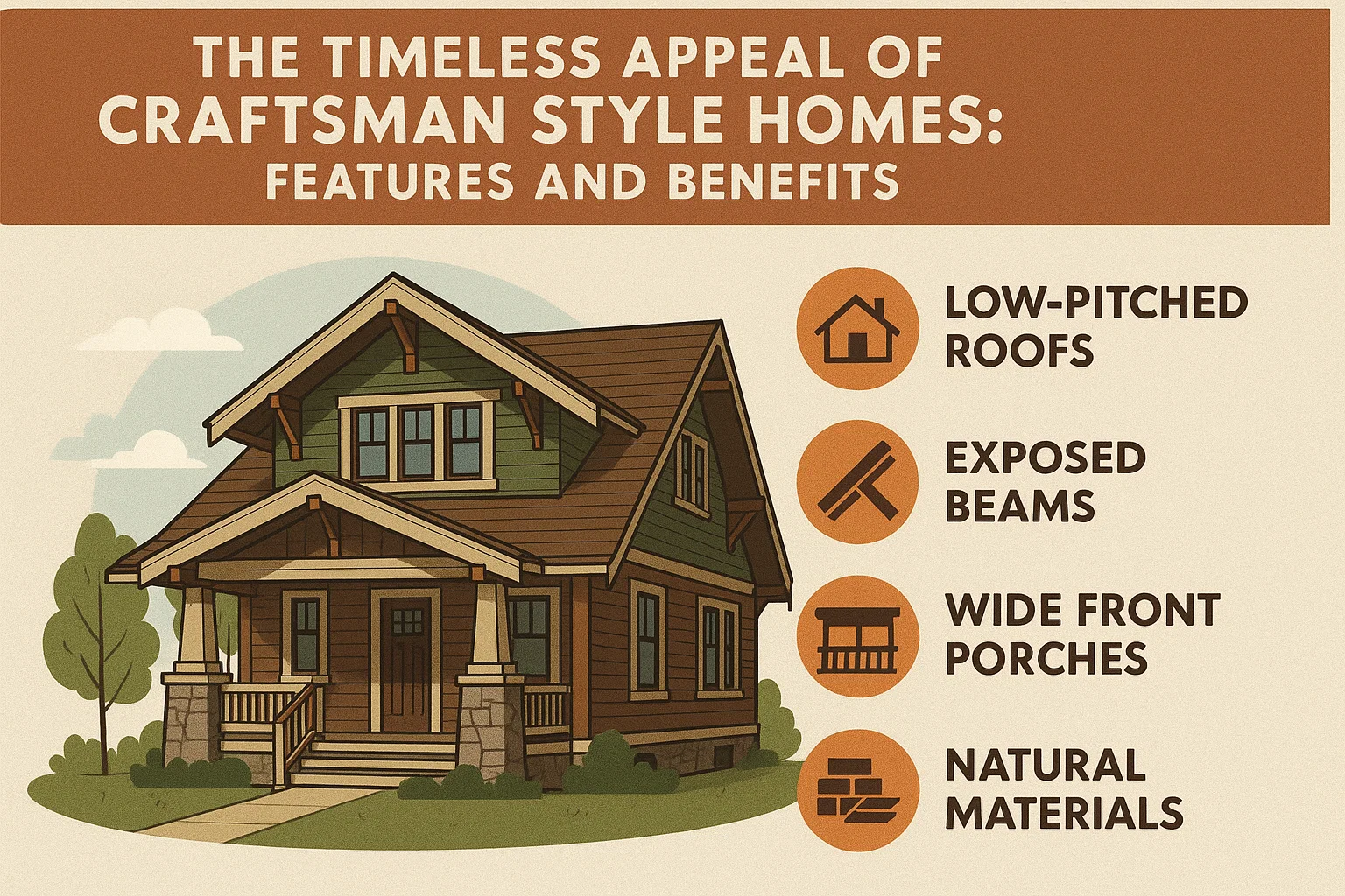 Craftsman Homes Infographic infographic