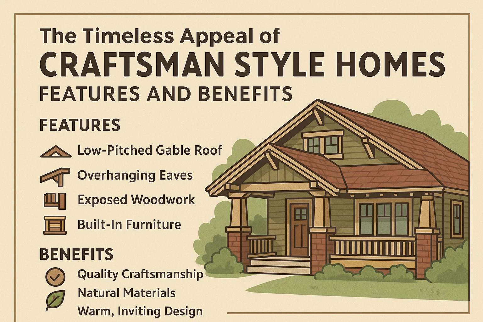 Craftsman Homes Infographic infographic