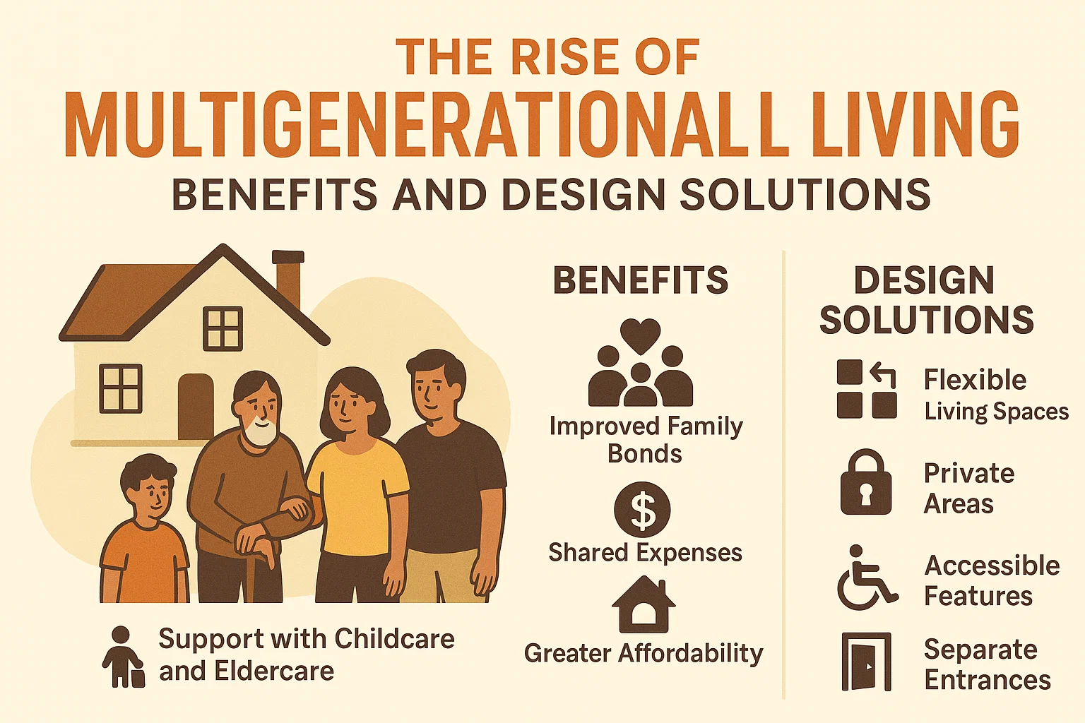 Multigenerational Living Solutions infographic