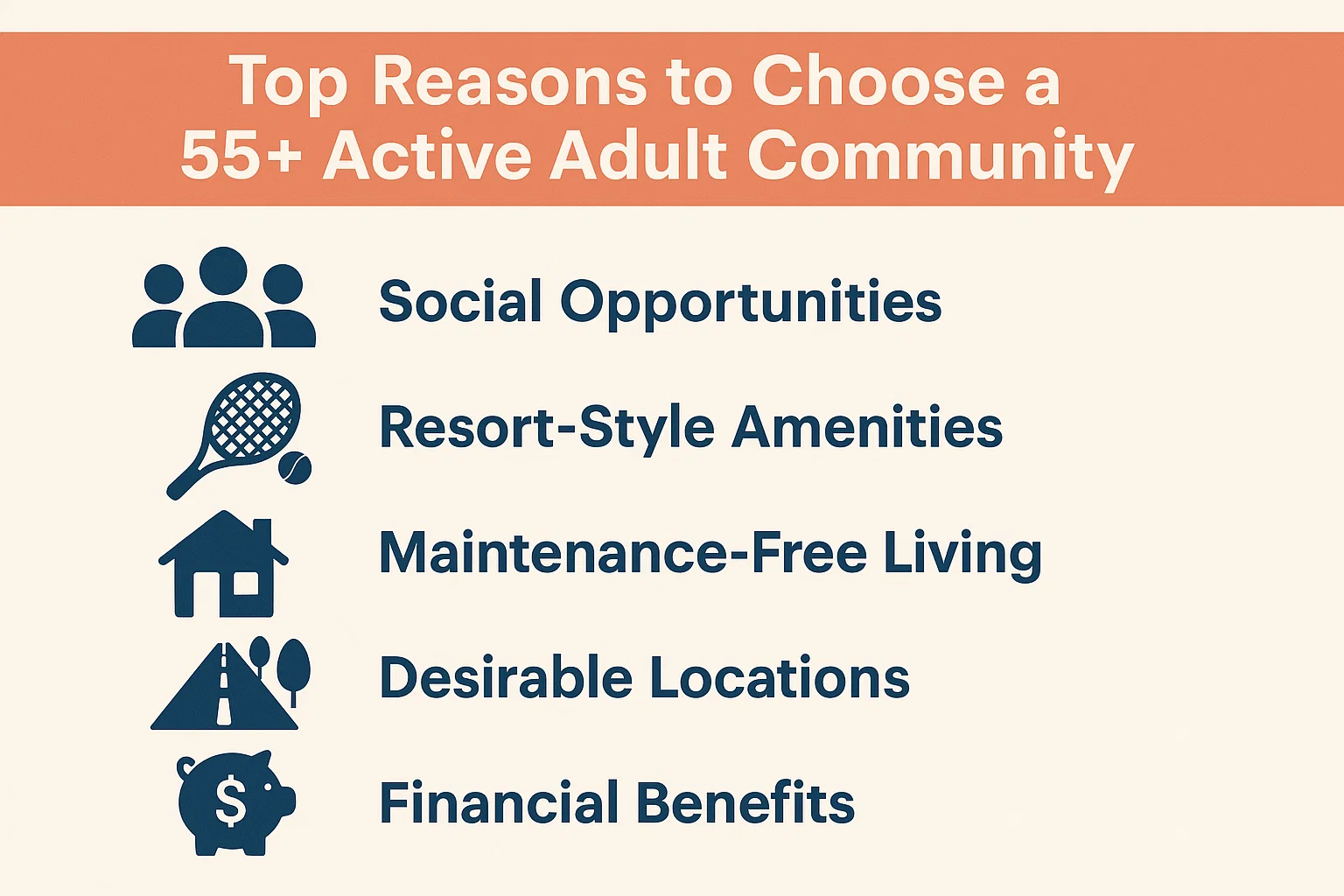 55+ Community Guide infographic