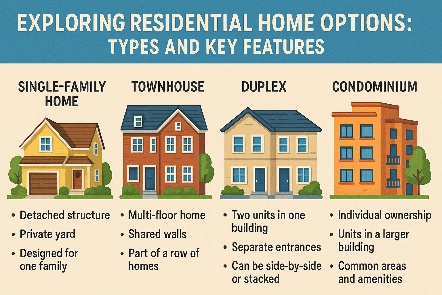 Home Types Infographic infographic