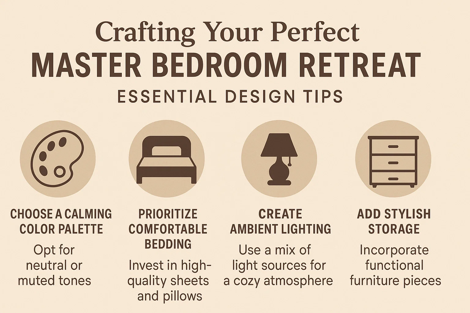 Master Bedroom Design infographic