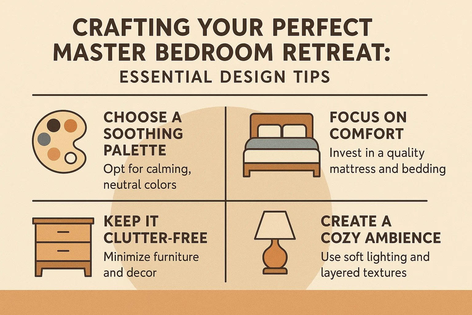 Master Bedroom Design infographic