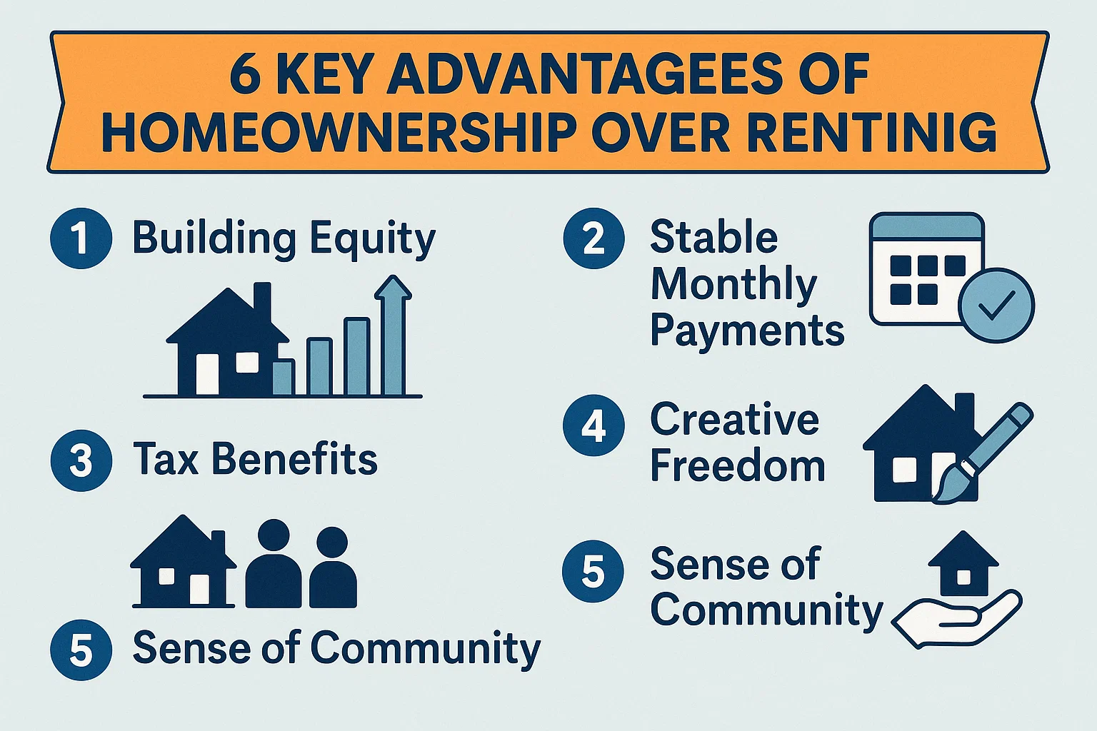 Homeownership vs. Renting infographic