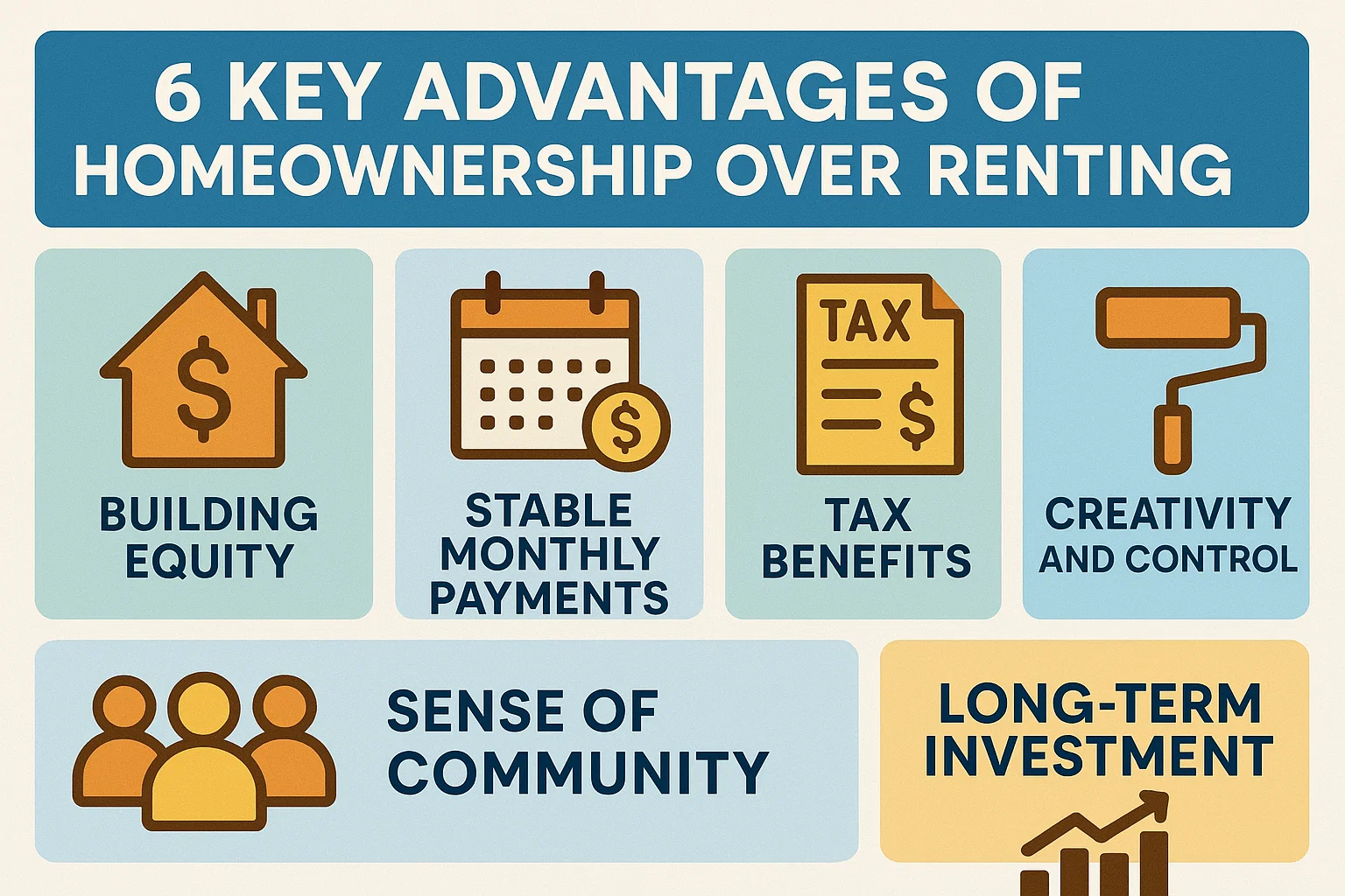 Homeownership vs. Renting infographic