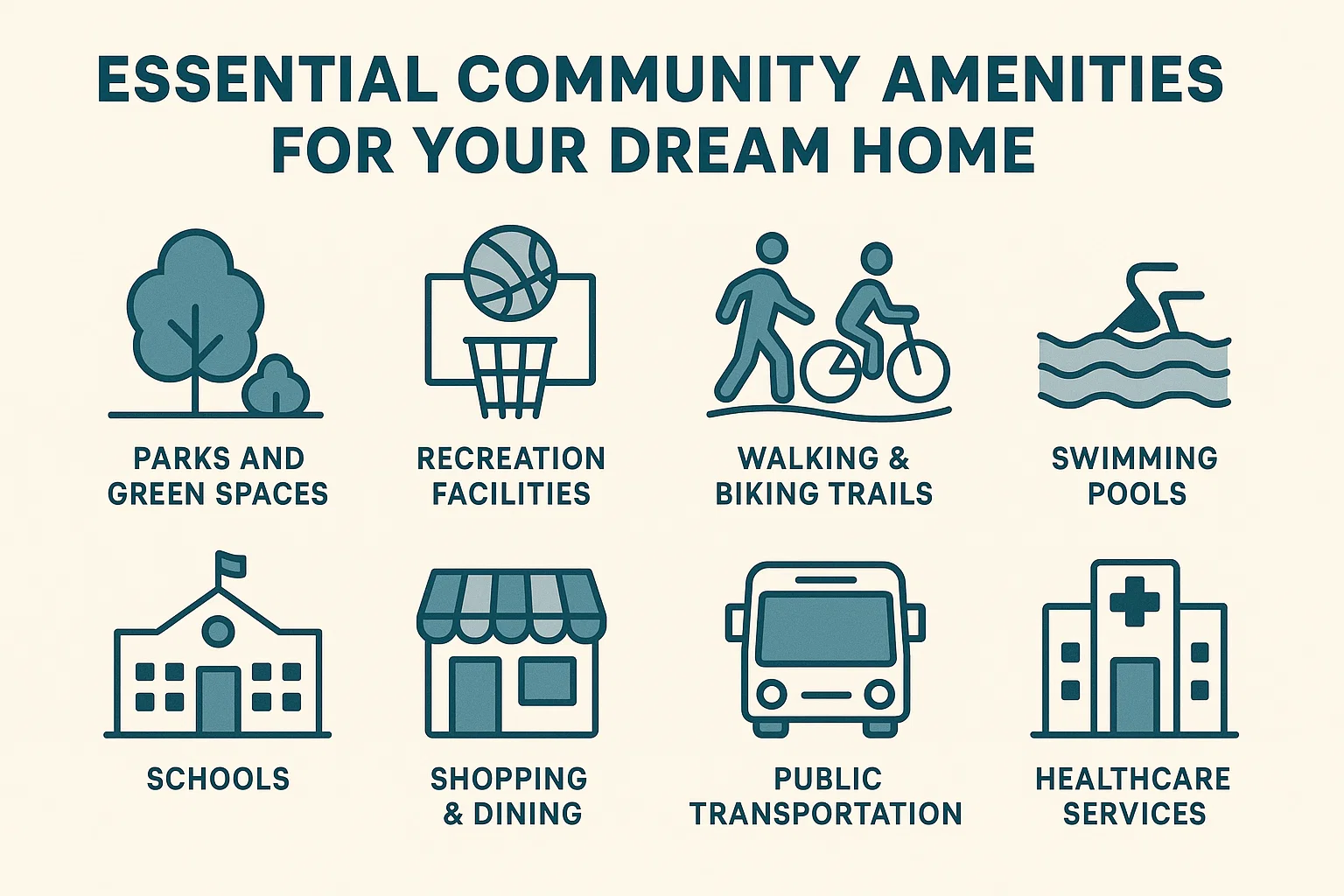 Community Amenities Infographic infographic
