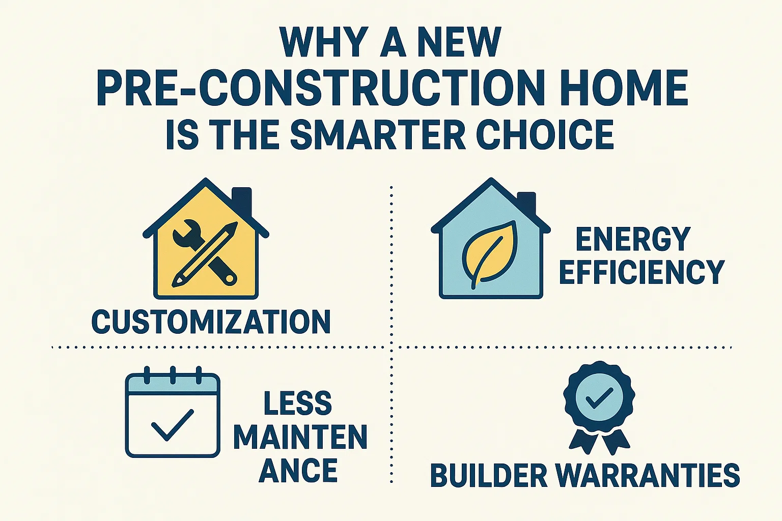 Smart Pre-Construction Homes infographic