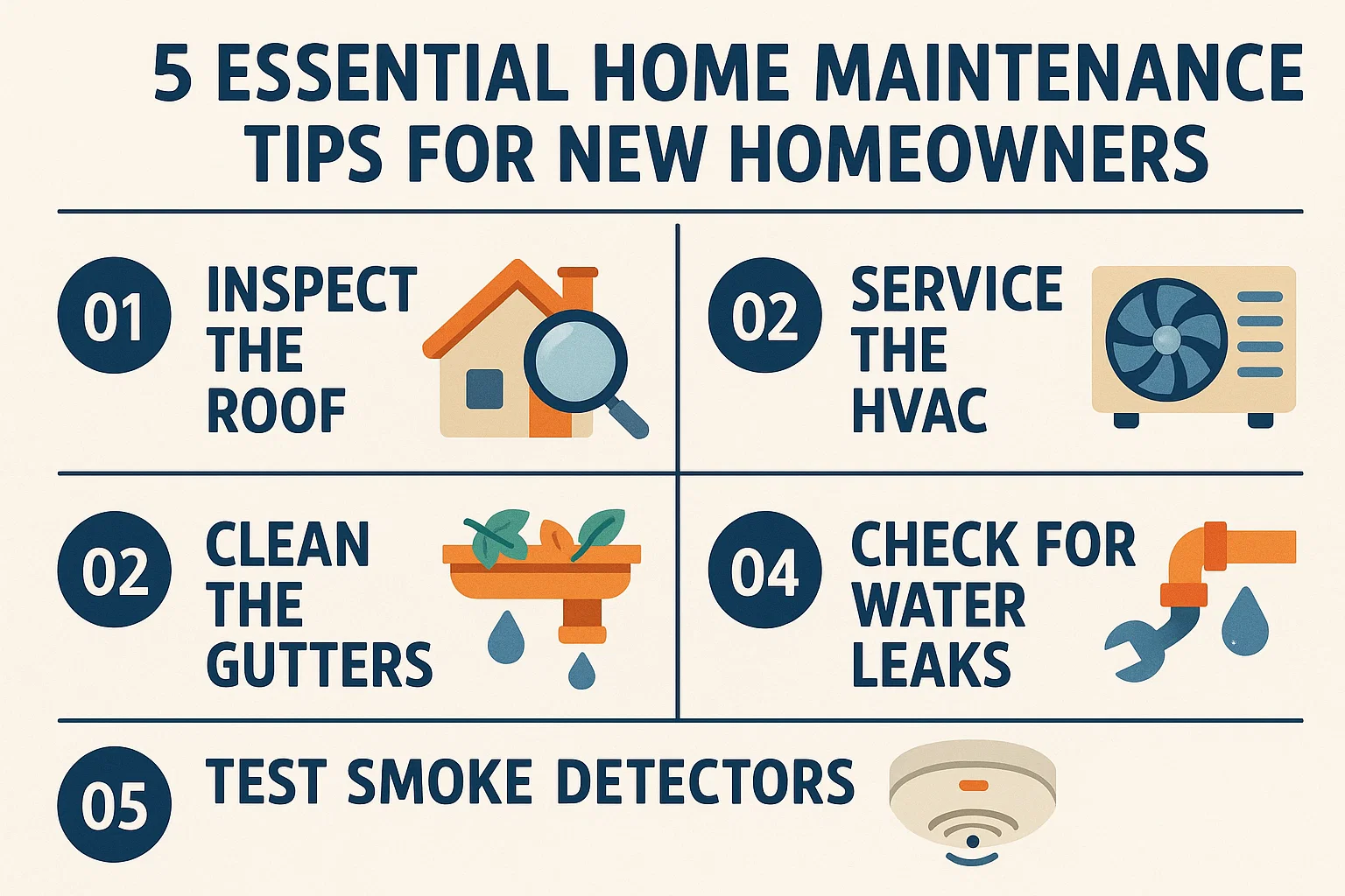 Home Maintenance Essentials infographic