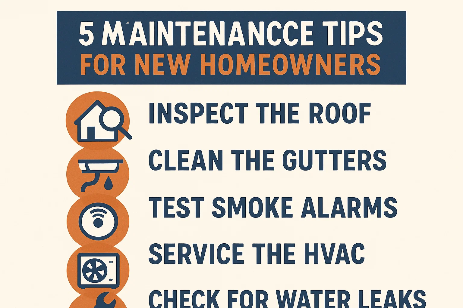 Home Maintenance Essentials infographic