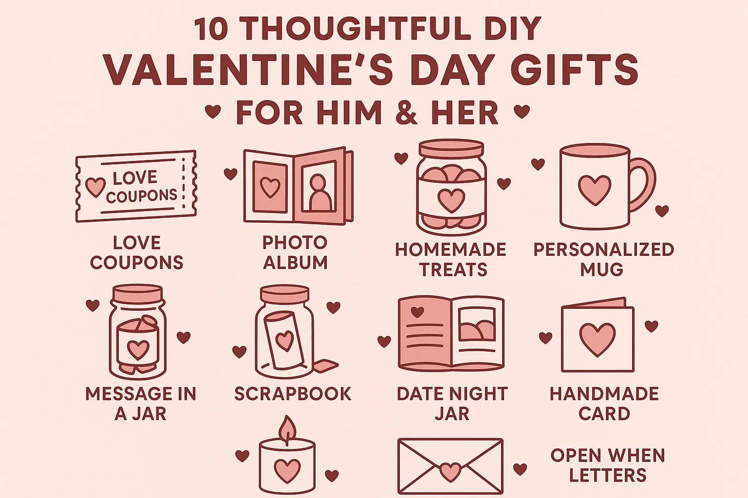 DIY Valentine's Day Gifts infographic