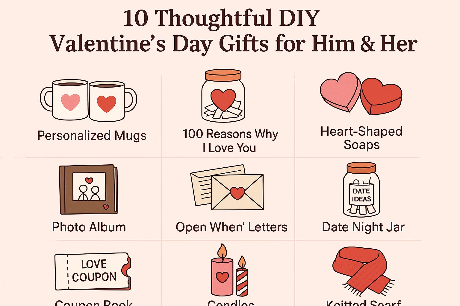 DIY Valentine's Day Gifts infographic