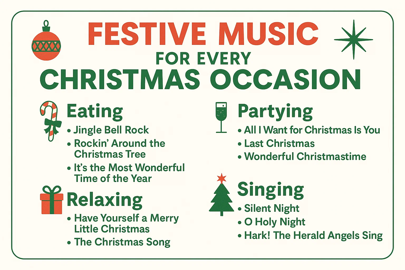 Festive Christmas Music infographic