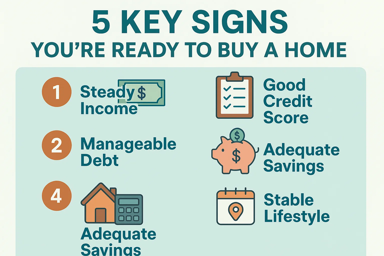 Home Buying Readiness Infographic infographic
