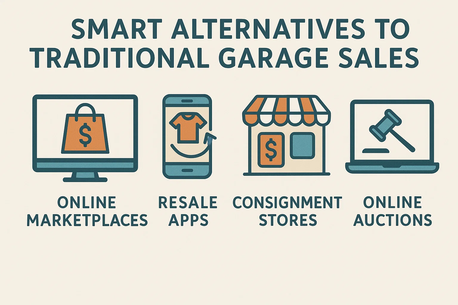 Creative Garage Sale Solutions infographic