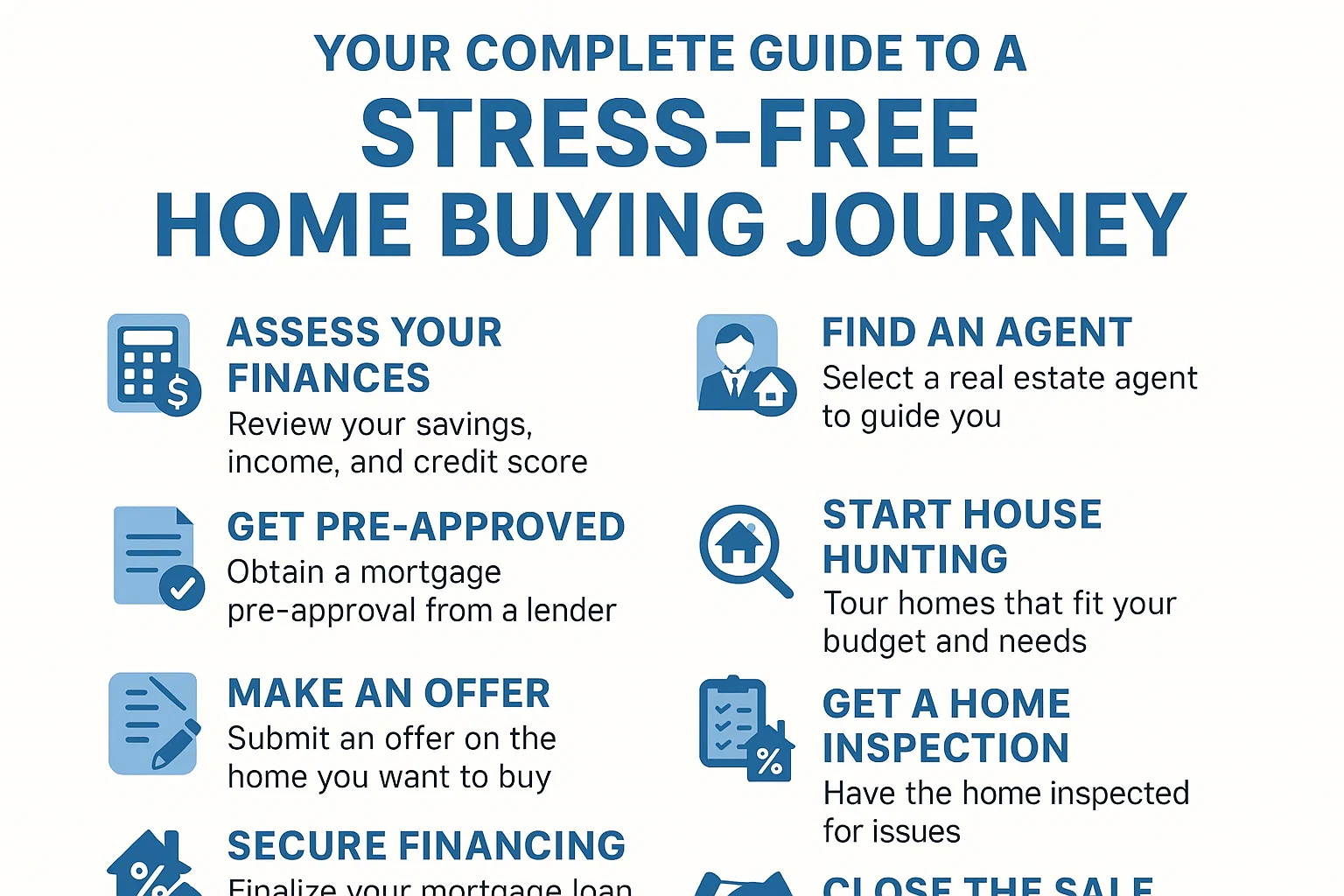 Stress-Free Home Buying infographic