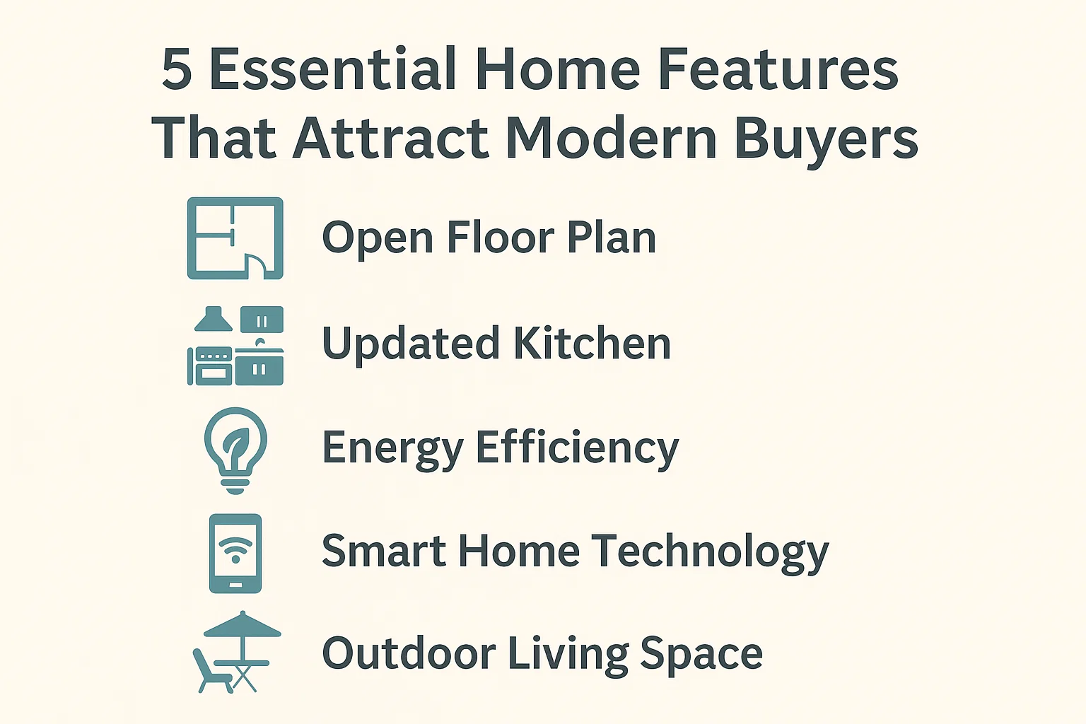 Modern Home Buyer Essentials infographic
