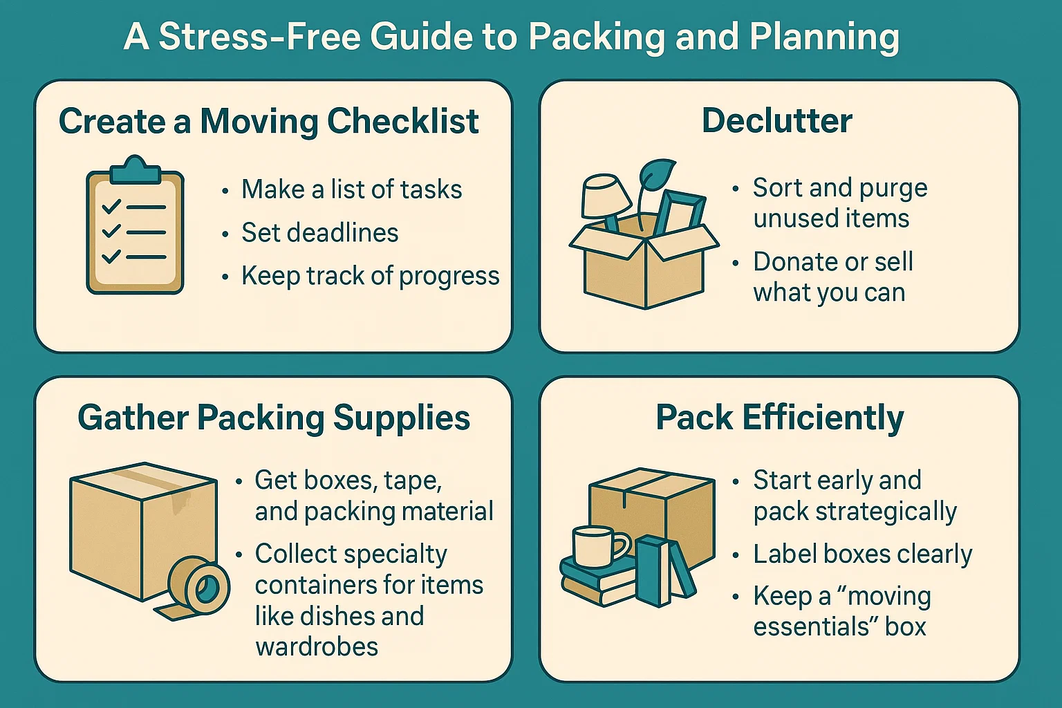 Stress-Free Moving Guide infographic