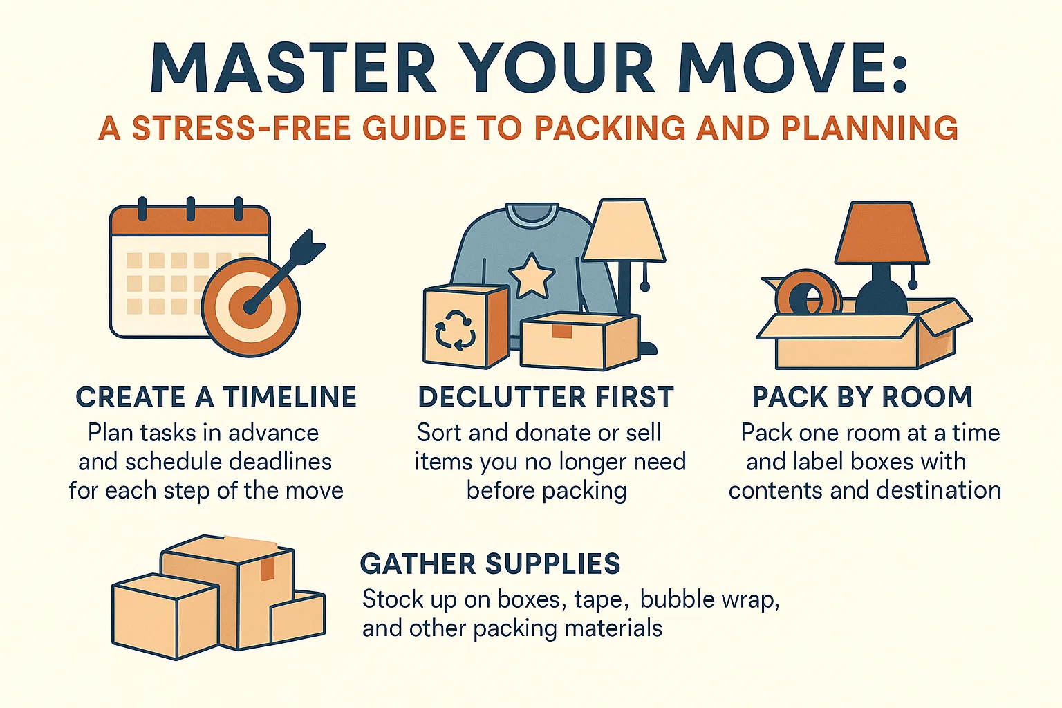Stress-Free Moving Guide infographic