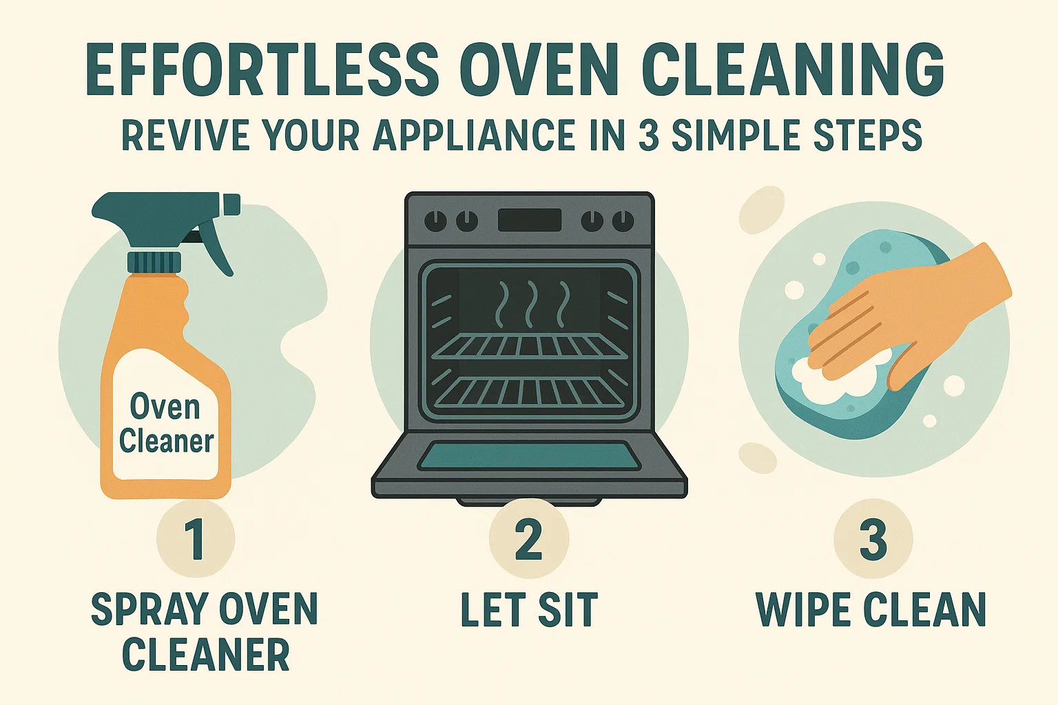Effortless Oven Cleaning Guide infographic