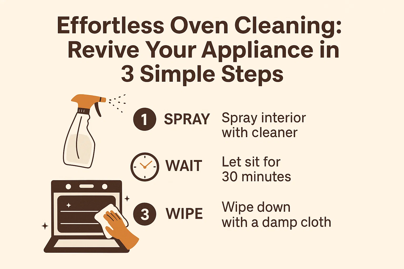 Effortless Oven Cleaning Guide infographic